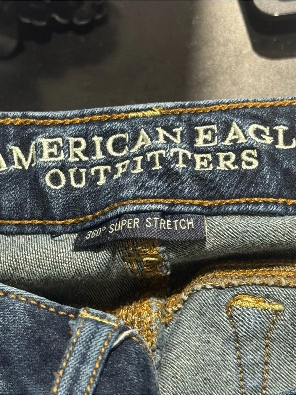 American Eagle Skinny Kick Women’s Jeans Size 4 Long Dark Wash Stretch Denim